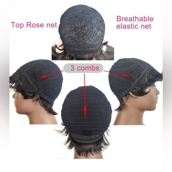 NEW Human hair pixie - Picture 8 of 12